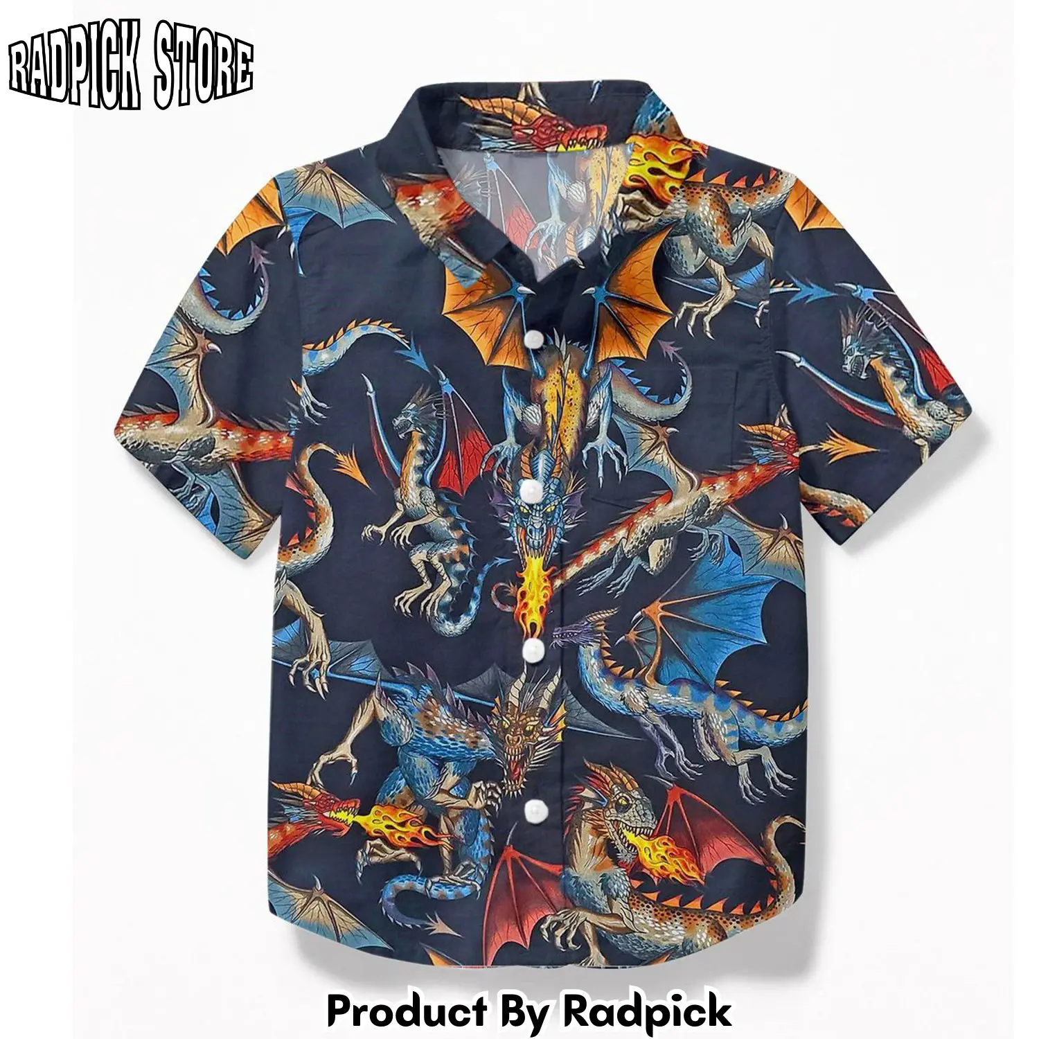 Radpick 3d dragon kid hawaii shirt rp2921345